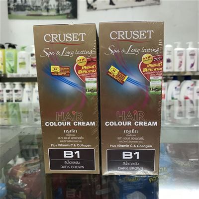 Thuốc nhuộm tóc Cruset Spa & Long Lasting Hair Colour Cream B1